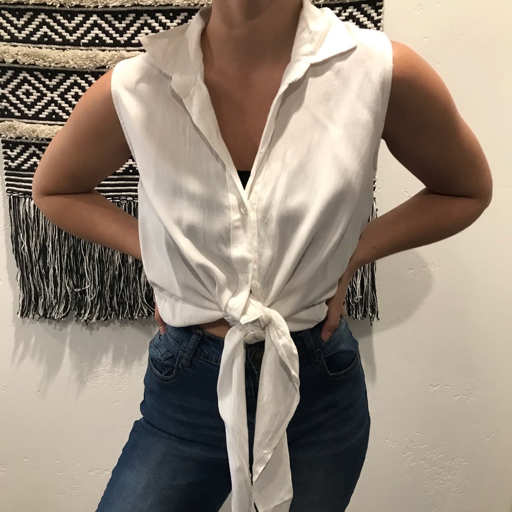 White button down shirt